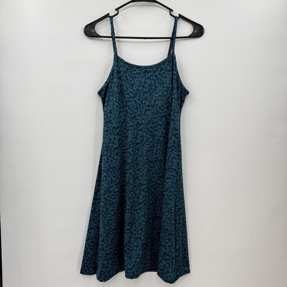 Prana‎ Dress Sleeveless Casual Blue Print Pockets Recycled Polyester S